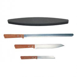 Armacell - un set di coltelli + pietra per affilare
