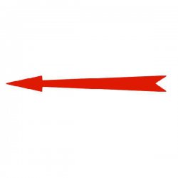 Xplo - freccia rossa marcatore adesivo