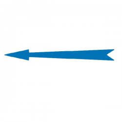 Xplo - Freccia pennarello blu adesivo