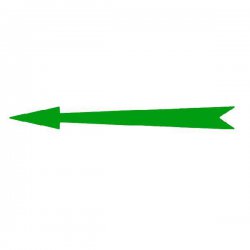 Xplo - Freccia di pennarello verde adesivo