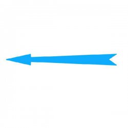 Xplo - Freccia di marcatura adesiva blu