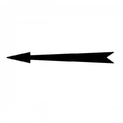Xplo - freccia pennarello nero autoadesivo