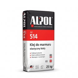 Alpol - adesivo flessibile per marmo bianco AK 514