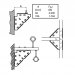 Walraven - connettori triangolari per guide di montaggio BIS, WM - 659 3 010