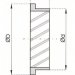 Xplo Ventilation - presa d'aria-scarico a parete tonda