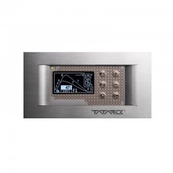Tatarek - controller per caminetti con sistema di accumulo del calore RT-08 OS Grafik Titanium Design